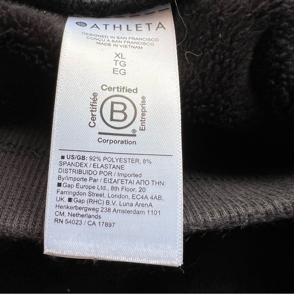 Athleta Double Cozy Karma Recover Jogger #511385 Sz XL Black Fall Winter Lounge - Picture 13 of 15